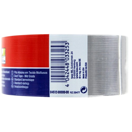 Cinta americana gris, 25m x 50mm, TESA Extra Power.