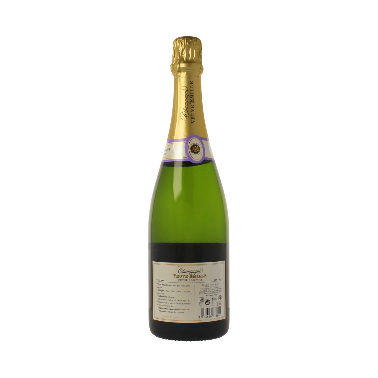 VEUVE ÉMILE Champagne semi seco botella de 75 cl.