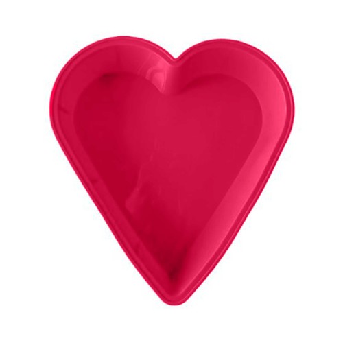 Molde de silicona con forma de corazón 25x23cm, ideal para San Valentín, ACTUEL