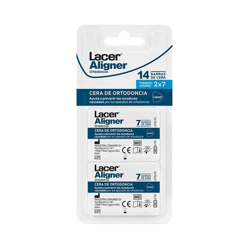 LACER Alginer Cajas con cera para ortodoncia 14 barras.