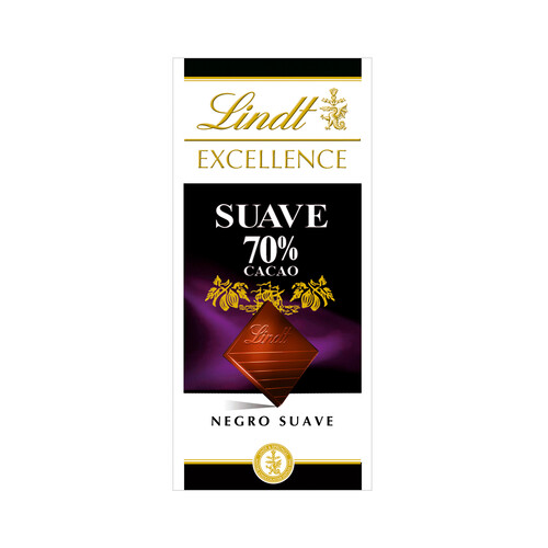 Chocolate negro 70% suave LINDT EXCELLENCE 100 g.