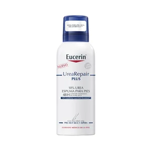 EUCERIN Espuma hidratante para pies, ideal para piel muy seca y áspera EUCERIN Urea repair plus 400 ml.