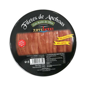 Imagen de ARTEIÑAKI Filetes de anchoa con aceite de oliva ARTEIÑAKI 100 g.