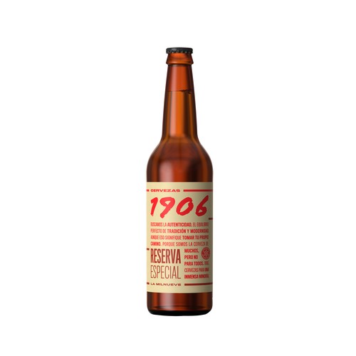 Imagen de Cerveza reserva especial 1906 botella 50 cl.