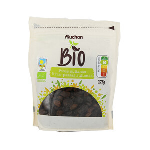 ALCAMPO ECOLÓGICO Uvas pasas sultanas ALCAMPO ECOLÓGICO 175 g.