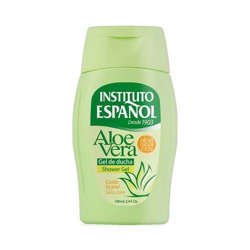 INSTITUTO ESPAÑOL Gel para baño o ducha hidratante con aloe vera 100% natural 100 ml.
