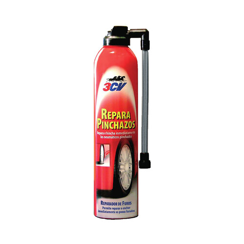 Spray repara pinchazos de neumáticos, 400ml, 3CV.