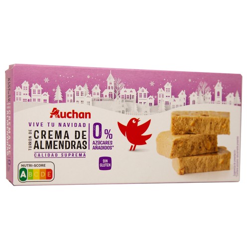 PRODUCTO ALCAMPO Turrón blando sin azúcares añadidos 200 g.
