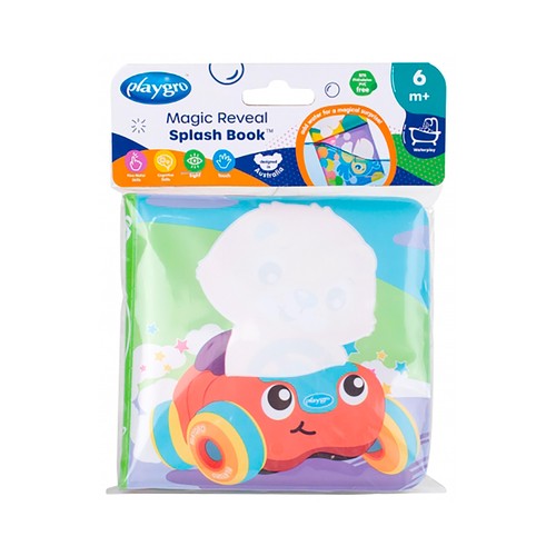 Libro mágico para agua, magic reveal splash book, PLAYGRO.