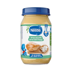 Imagen de NESTLÉ Tarrito con textura fina de pollo con arroz, a partir de 6 meses 190 g.