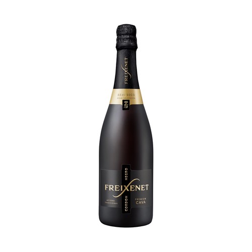 Cava semiseco elaborado según el método tradicional FREIXENET Cordon negro Gran selección botella de 75 cl.