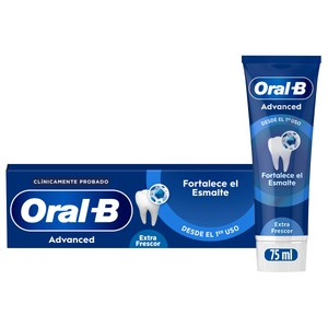 Imagen de ORAL-B Advanced Pasta de dientes fortalecedora del esmalte, sabor hierbabuena y eucalipto 75 ml.