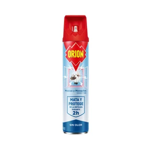 ORION Insecticida aerosol sin olor, contra moscas y mosquitos 600 ml.