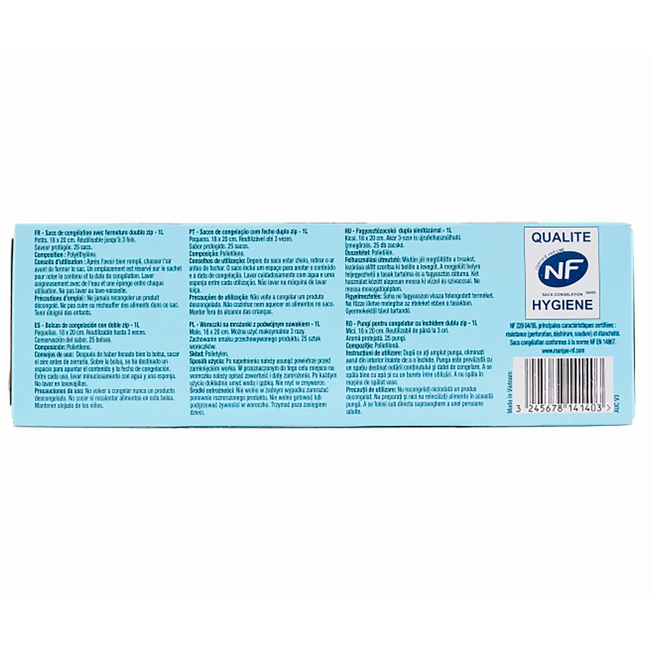 PRODUCTO ALCAMPO Bolsas de congelación con zip pequeña 25 uds.