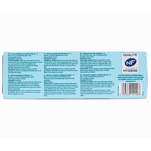 PRODUCTO ALCAMPO Bolsas de congelación con zip pequeña 25 uds.