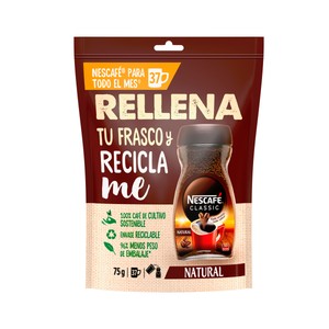 Imagen de NESCAFÉ Classic Café soluble natural, doypack 75 g.