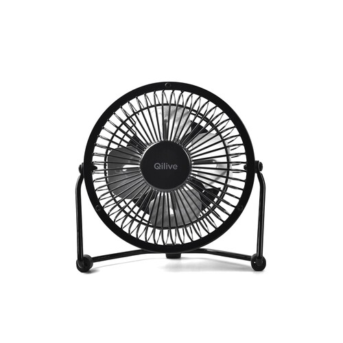 Mini ventilador de escritorio QILIVE Q.6999, diámetro 10cm, alimentación Usb.