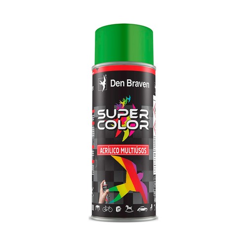 Pintura spray acrílico Verde Prado, RAL6018, 400 ml, BOSTIK.