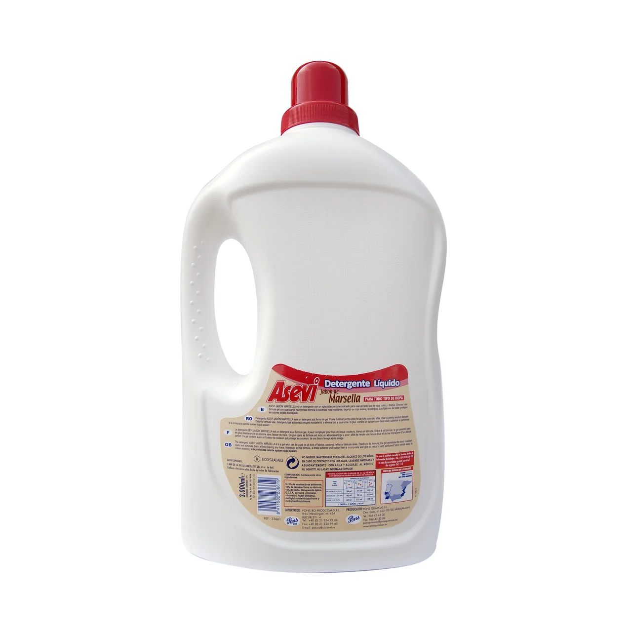 ASEVI Detergente Líquido Marsella 40 DS.
