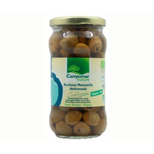 Imagen de CAMPOMAR NATURE Aceituna ecológica Manzanilla S/ Hueso CAMPOMAR NATURE 170 g.