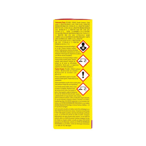 IBERIA Tinte para ropa de color rojo (permite teñir a baja temperatura 40ª) IBERIA 20 g. colorante + 50 g. fijador