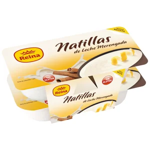 REINA Natillas de leche merengada REINA pack de 4 uds de 125 gr