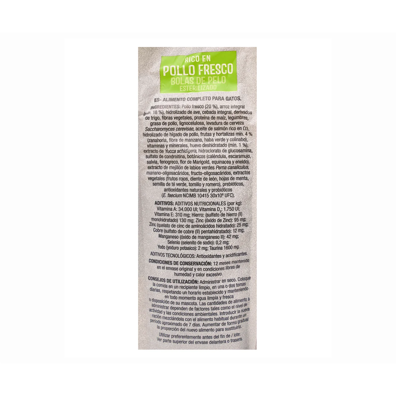 PRODUCTO ALCAMPO Alimento para gatos 1,5 kg.