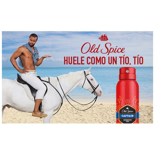 OLD SPICE Desodorante en spray para hombre, sin sales de aluminio OLD SPICE Captain 150 ml.