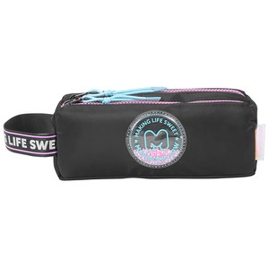 Imagen de Portatodo con doble compartimento, diseño estelar negro, MARSHMALLOW.