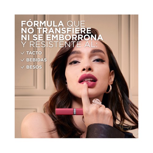 L´ORÉAL PARIS Le matte resistance  tono 420 True romance Labial líquido con acabado mate de larga duración (16 h).