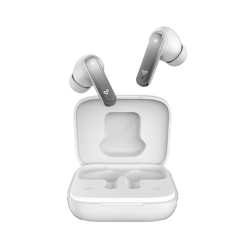 Auriculares Inalámbricos Bluetooth ENERGY SISTEM ScreenSound Snow, estuche de carga con pantalla, autonomía 25h..