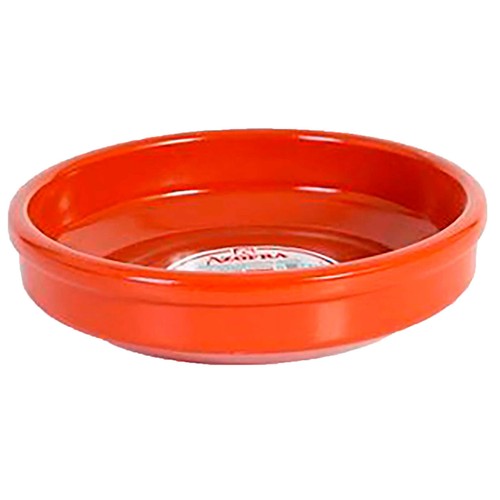 Cazuela barro sin plomo 20cm vitro. AZOFRA.