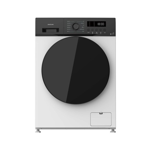 Lavadora CECOTEC Bolero Dresscode 9155, color blanco,  9KG, Clasificación energética: A, 1400RPM, H: 84,5cm, A: 59,5cm, F: 59cm.