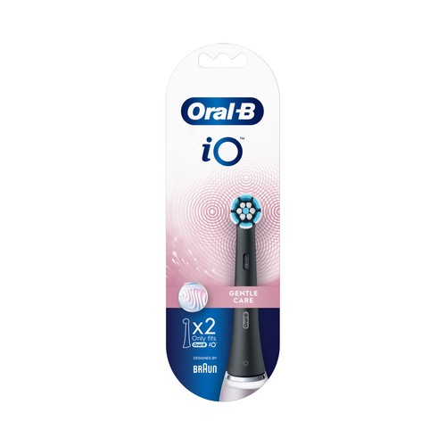 ORAL-B io gentle care Pack de 2 recambios para cepillo de dientes eléctrico Braun.