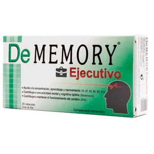 DE MEMORY Ejecutivo Complemento alimenticio que contribuye a la mejora de la concentración y el razonamiento 30 uds.