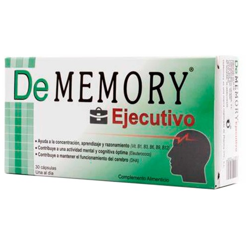 DE MEMORY Ejecutivo Complemento alimenticio que contribuye a la mejora de la concentración y el razonamiento 30 uds.
