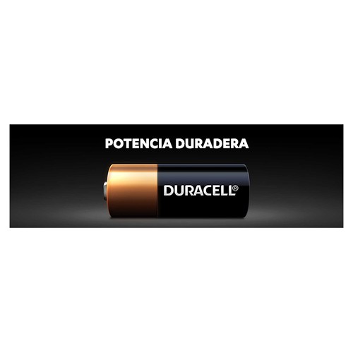 Pack de 2 pilas alcalinas A23, MN21, 12V, DURACELL.