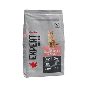 PRODUCTO ALCAMPO Alimento de gato salmón y arroz 1,5 kg.