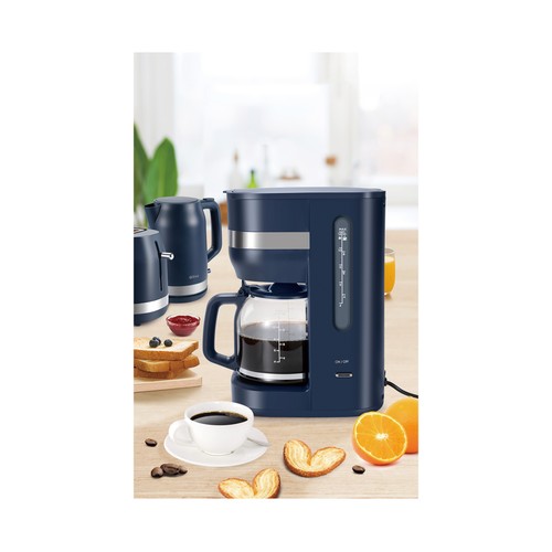 Cafetera de goteo QILIVE Q5611 Midnight, para 12 tazas, 900W.