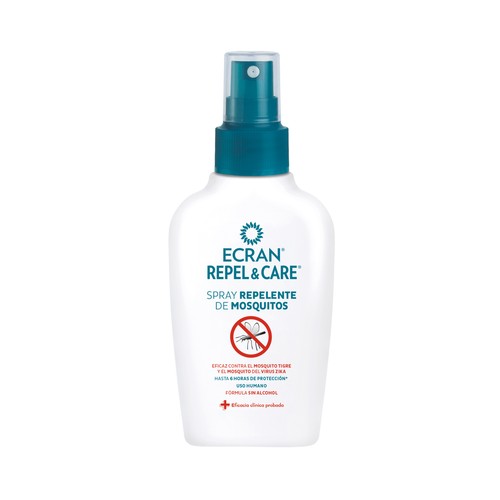 ECRAN Repel & care Spray after sun y repelente de mosquitos 100 ml.