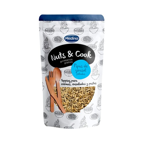 MEDINA Pipas de girasol peladas MEDINA NUTS & COOK 140 g.