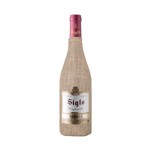 SIGLO  Vino tinto crianza con D.O. Ca. Rioja botella de 75 cl.