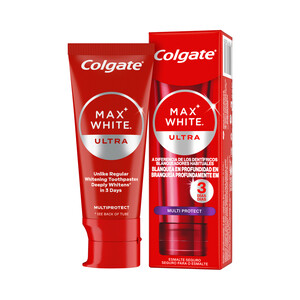 Imagen de COLGATE Max white ultra Pasta de dientes multiprotección con acción blanqueadora 50 ml.