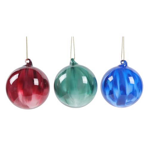 Bola de Cristal 8cm modelos surtidos decoración para Árbol de Navidad, ACTUEL