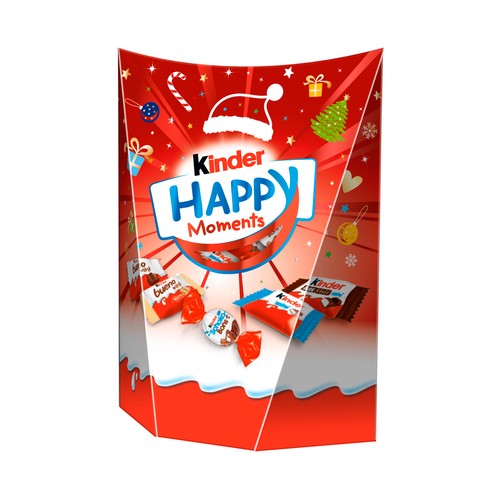 KINDER Surtido de bombones y chocolatinas 184 g.