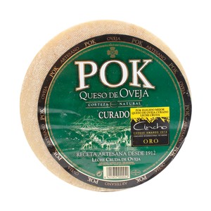 Queso de oveja curado puro, cuña.