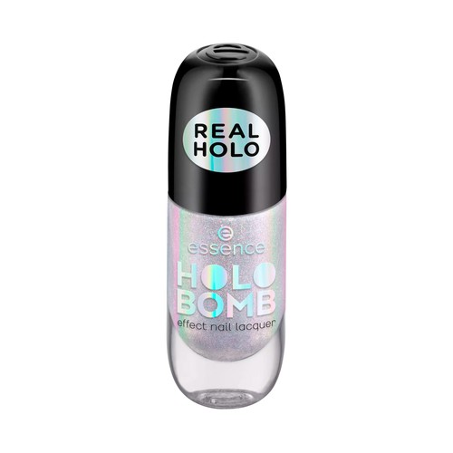 ESSENCE Holo bomb tono 01 Ridin´holo Esmalte de uñas con pigmentos luminosos y efecto holográfico.