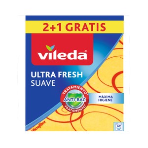 Vileda Bayeta Suave con Microfibras Vileda 2+1 Uds. 3 UD