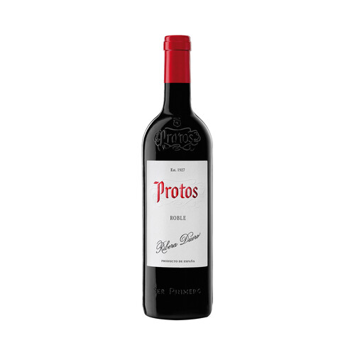 Vino tinto roble con denominación de origen Ribera del Duero PROTOS botella de 75 cl.