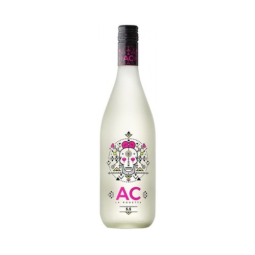 Vino blanco frizzante AC La rodetta botella de 75 cl.